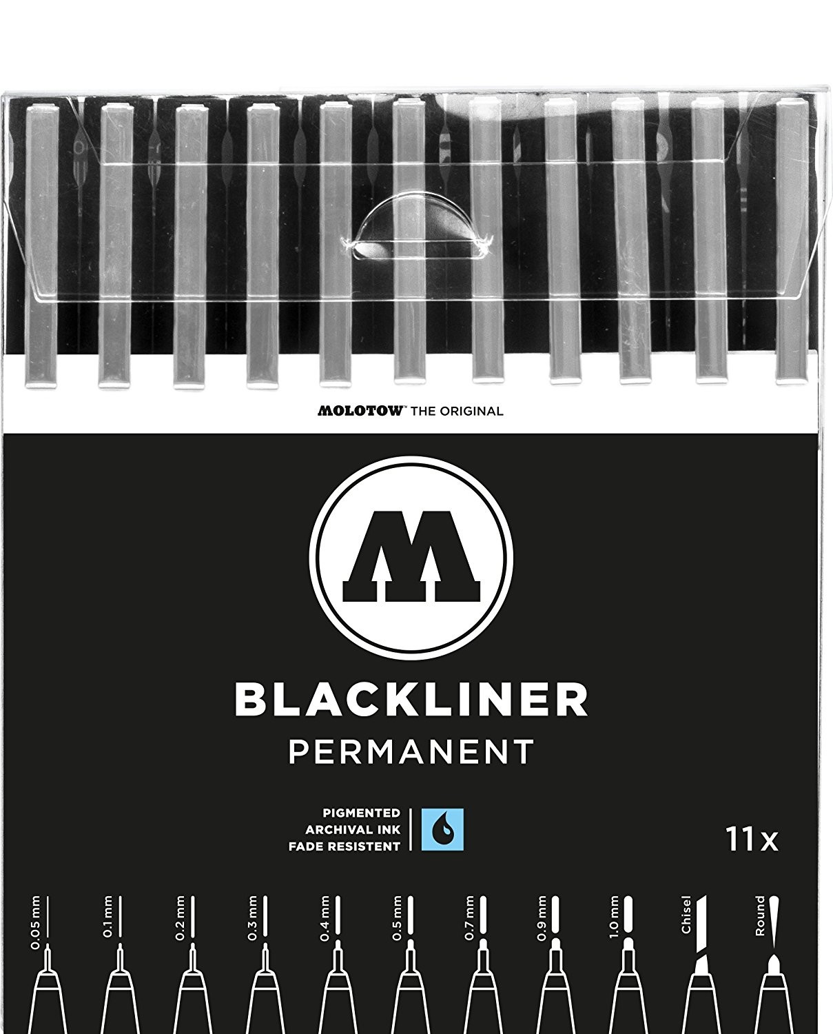 MOLOTOW - BLACKLINER Full 10 Marker Set