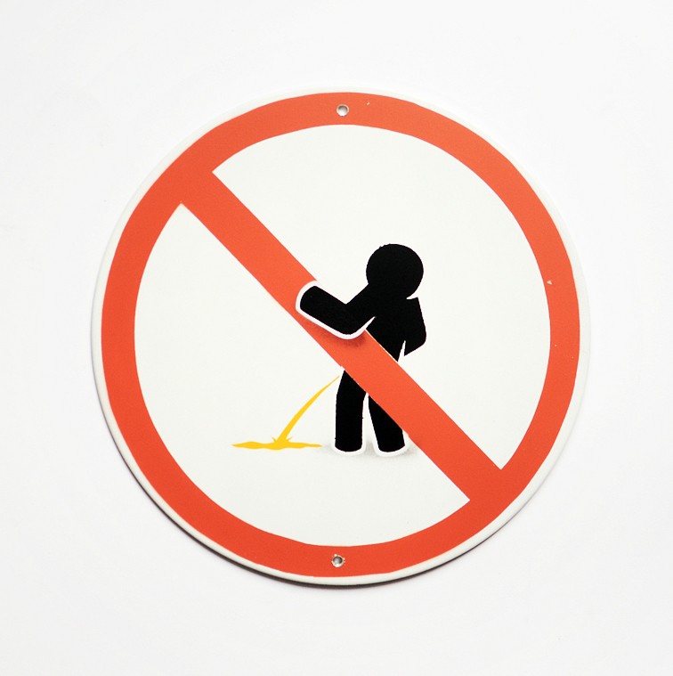 "NO PISSING" SIGN by PAHNL