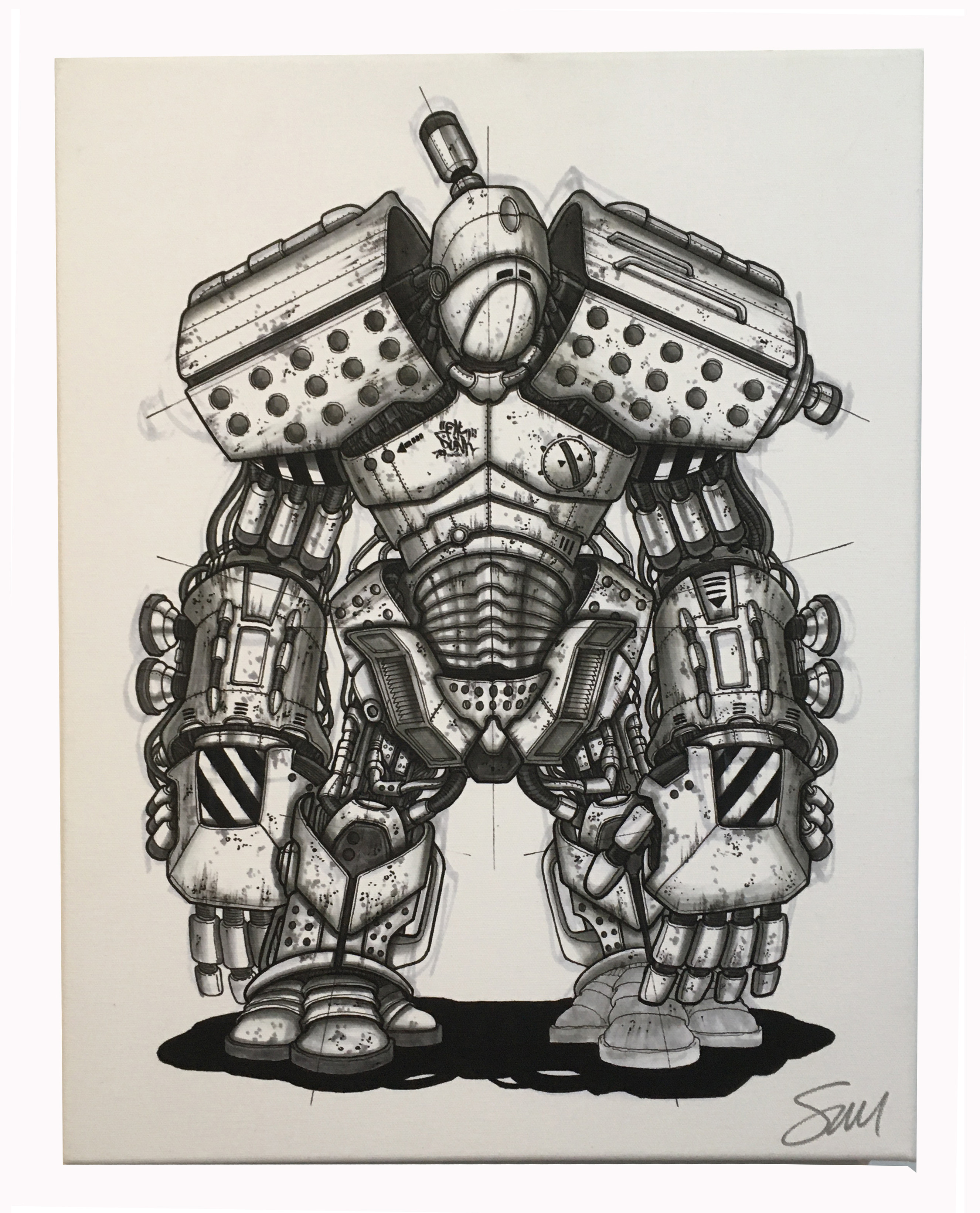 FPS - ROBOT SKETCH CANVAS (SMALL)