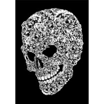 FLOWER SKULL PRINT - A2